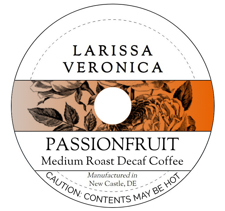 Passionfruit Medium Roast Decaf Coffee <BR>(Single Serve K-Cup Pods)