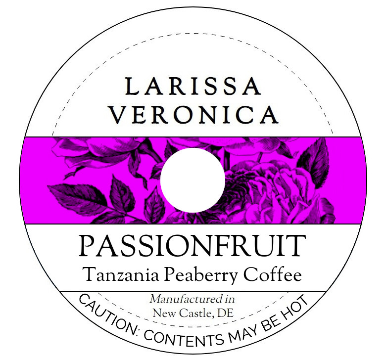 Passionfruit Tanzania Peaberry Coffee <BR>(Single Serve K-Cup Pods)