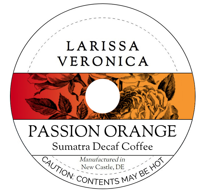 Passion Orange Sumatra Decaf Coffee <BR>(Single Serve K-Cup Pods)