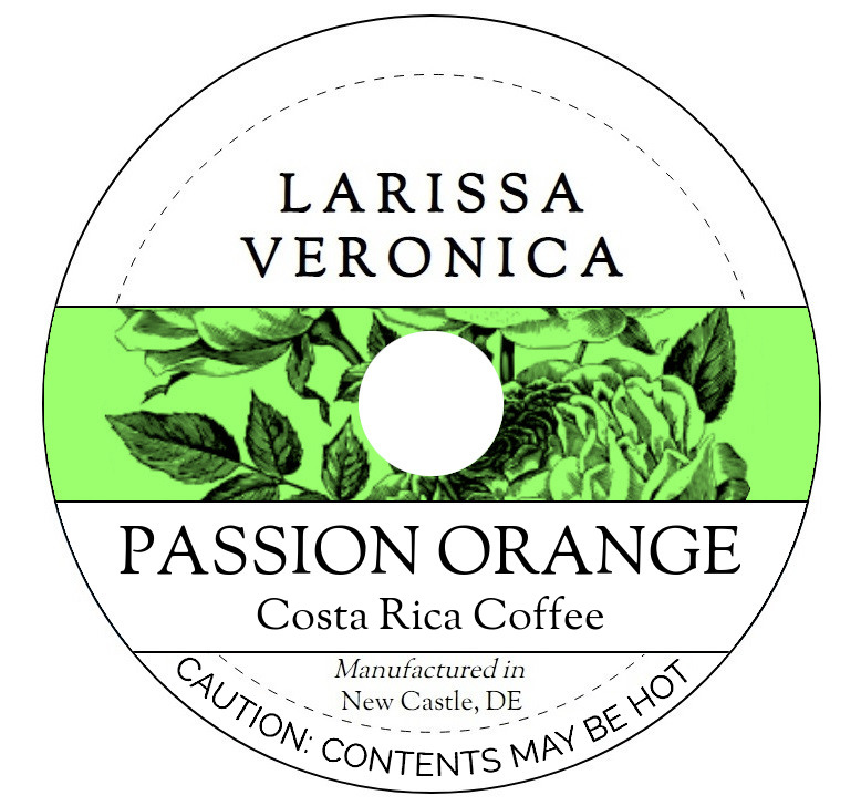 Passion Orange Costa Rica Coffee <BR>(Single Serve K-Cup Pods)