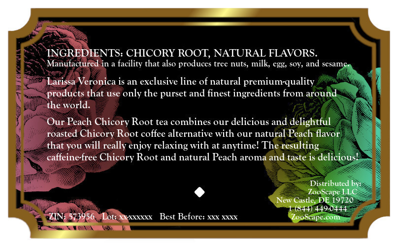 Peach Chicory Root Tea <BR>(Single Serve K-Cup Pods)