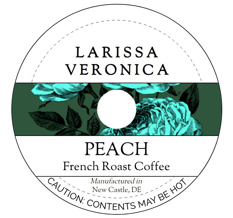 Peach French Roast Coffee <BR>(Single Serve K-Cup Pods)