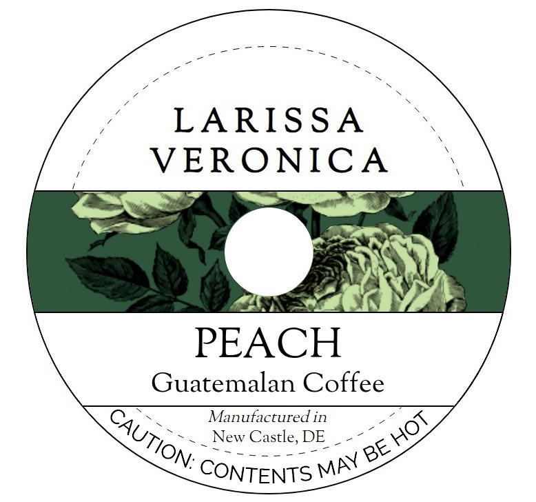Peach Guatemalan Coffee <BR>(Single Serve K-Cup Pods)