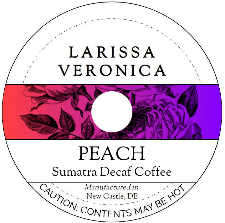 Peach Sumatra Decaf Coffee <BR>(Single Serve K-Cup Pods)