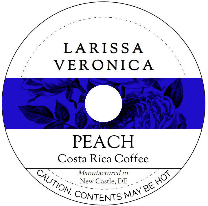 Peach Costa Rica Coffee <BR>(Single Serve K-Cup Pods)