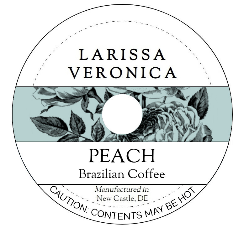 Peach Brazilian Coffee <BR>(Single Serve K-Cup Pods)