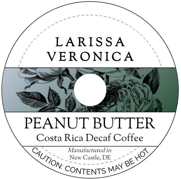 Peanut Butter Costa Rica Decaf Coffee <BR>(Single Serve K-Cup Pods)