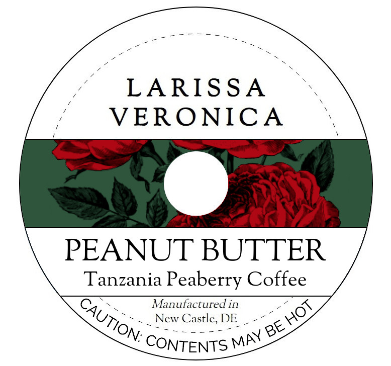 Peanut Butter Tanzania Peaberry Coffee <BR>(Single Serve K-Cup Pods)