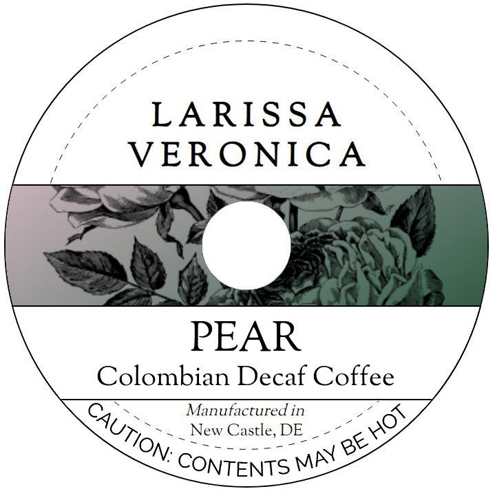 Pear Colombian Decaf Coffee <BR>(Single Serve K-Cup Pods)