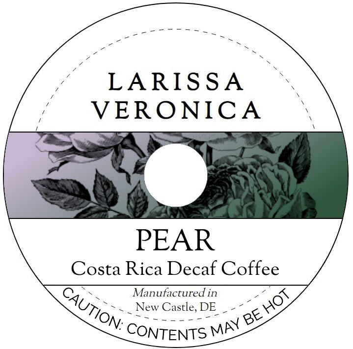 Pear Costa Rica Decaf Coffee <BR>(Single Serve K-Cup Pods)