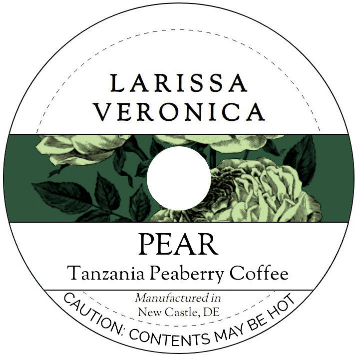 Pear Tanzania Peaberry Coffee <BR>(Single Serve K-Cup Pods)