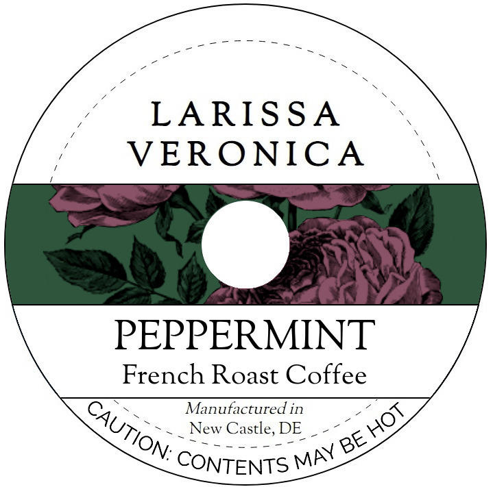 Peppermint French Roast Coffee <BR>(Single Serve K-Cup Pods)