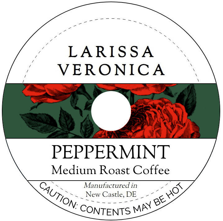 Peppermint Medium Roast Coffee <BR>(Single Serve K-Cup Pods)