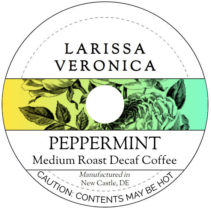 Peppermint Medium Roast Decaf Coffee <BR>(Single Serve K-Cup Pods)