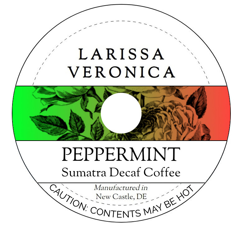 Peppermint Sumatra Decaf Coffee <BR>(Single Serve K-Cup Pods)