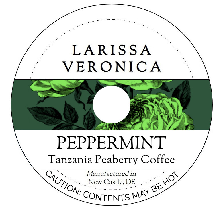 Peppermint Tanzania Peaberry Coffee <BR>(Single Serve K-Cup Pods)