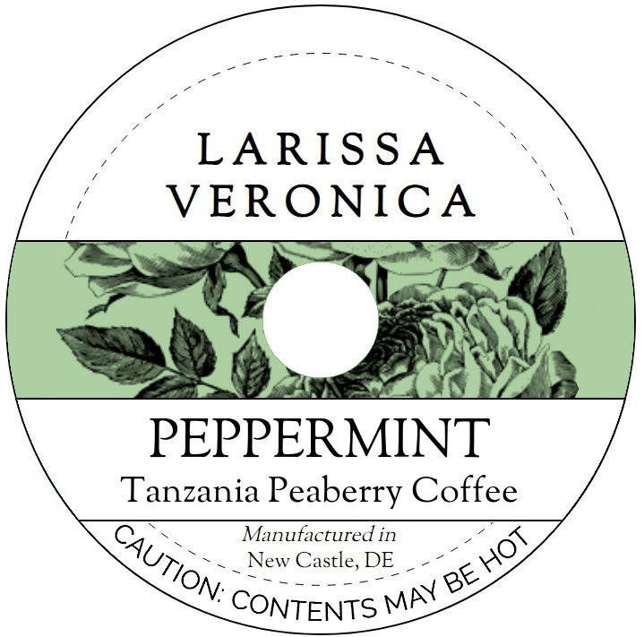 Peppermint Tanzania Peaberry Coffee <BR>(Single Serve K-Cup Pods)