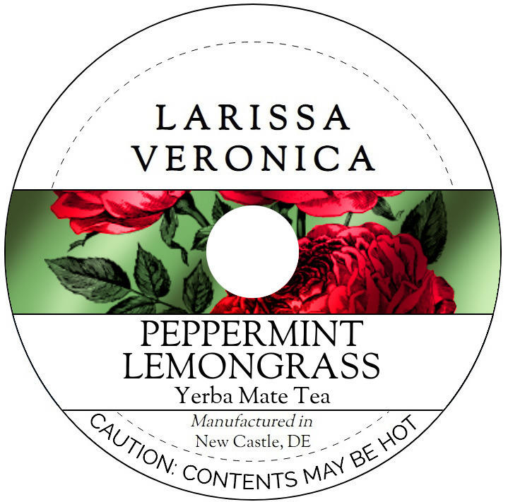 Peppermint Lemongrass Yerba Mate Tea <BR>(Single Serve K-Cup Pods)