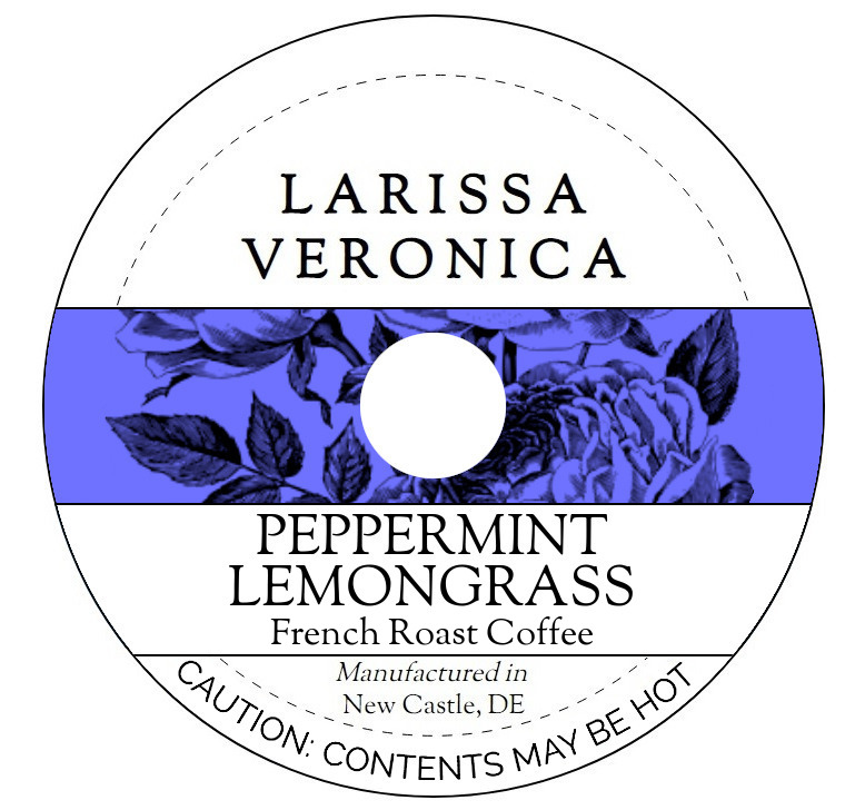 Peppermint Lemongrass French Roast Coffee <BR>(Single Serve K-Cup Pods)
