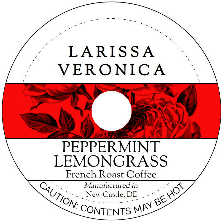 Peppermint Lemongrass French Roast Coffee <BR>(Single Serve K-Cup Pods)