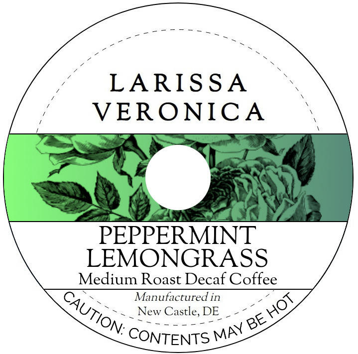 Peppermint Lemongrass Medium Roast Decaf Coffee <BR>(Single Serve K-Cup Pods)