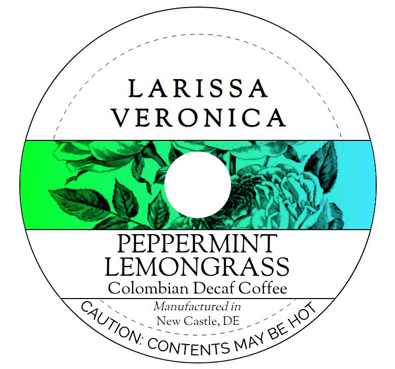 Peppermint Lemongrass Colombian Decaf Coffee <BR>(Single Serve K-Cup Pods)
