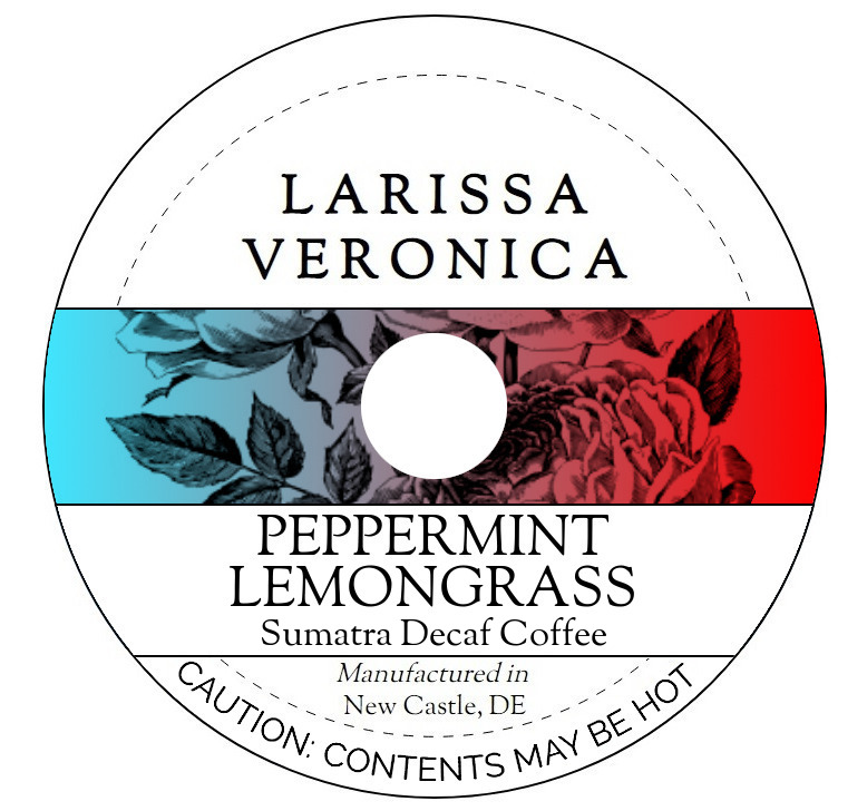 Peppermint Lemongrass Sumatra Decaf Coffee <BR>(Single Serve K-Cup Pods)