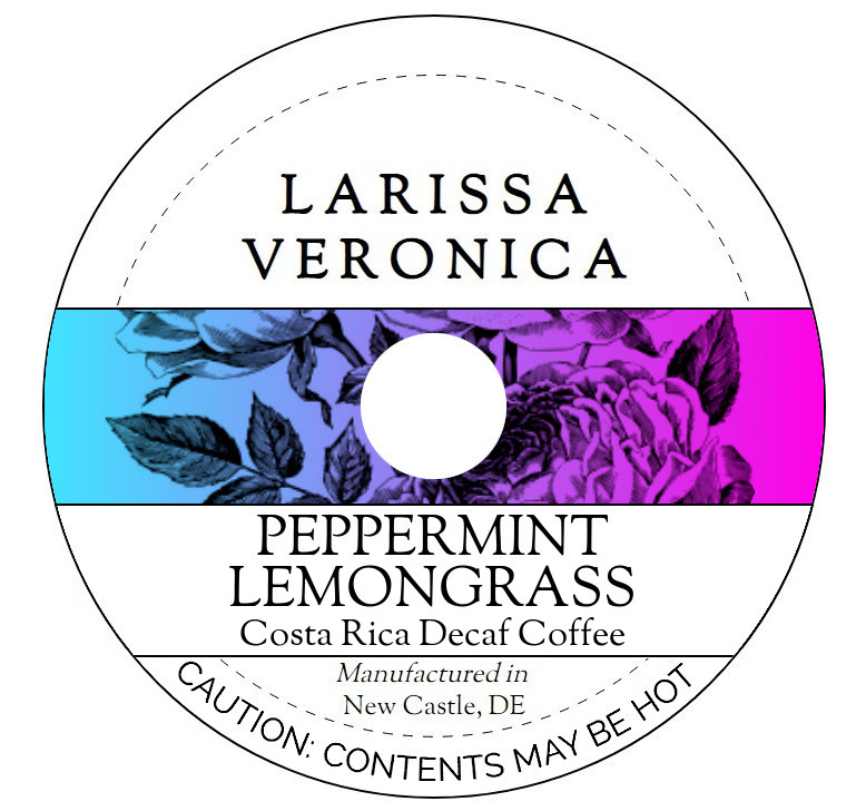 Peppermint Lemongrass Costa Rica Decaf Coffee <BR>(Single Serve K-Cup Pods)
