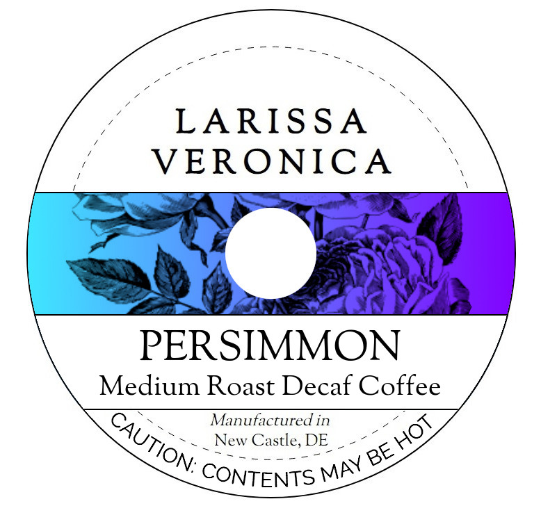 Persimmon Medium Roast Decaf Coffee <BR>(Single Serve K-Cup Pods)