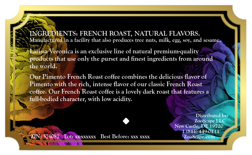 Pimento French Roast Coffee <BR>(Single Serve K-Cup Pods)