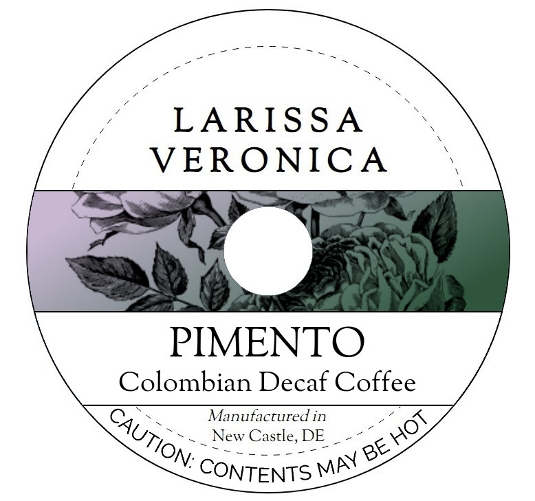 Pimento Colombian Decaf Coffee <BR>(Single Serve K-Cup Pods)