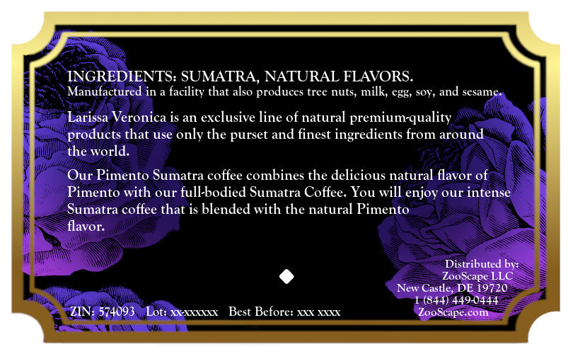 Pimento Sumatra Coffee <BR>(Single Serve K-Cup Pods)