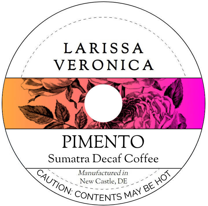 Pimento Sumatra Decaf Coffee <BR>(Single Serve K-Cup Pods)