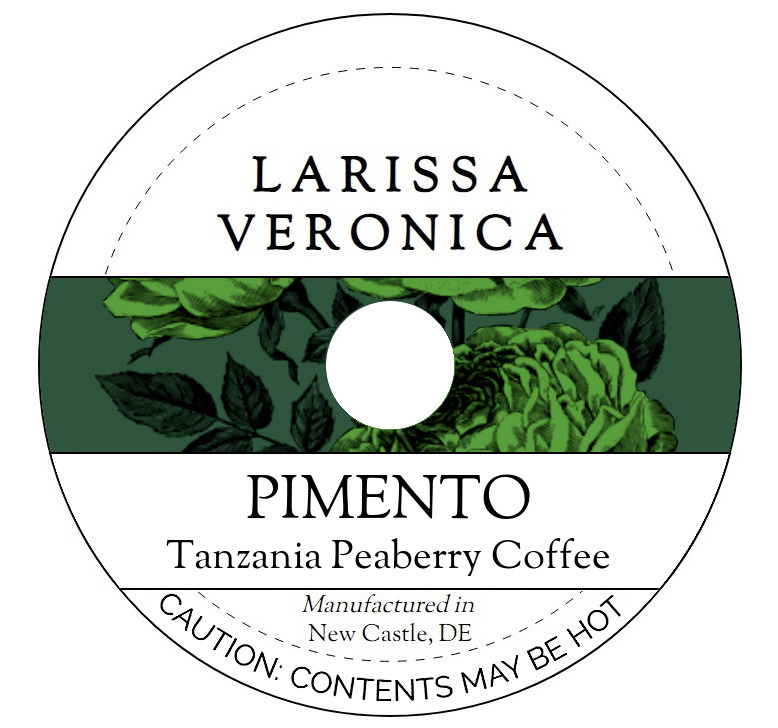 Pimento Tanzania Peaberry Coffee <BR>(Single Serve K-Cup Pods)