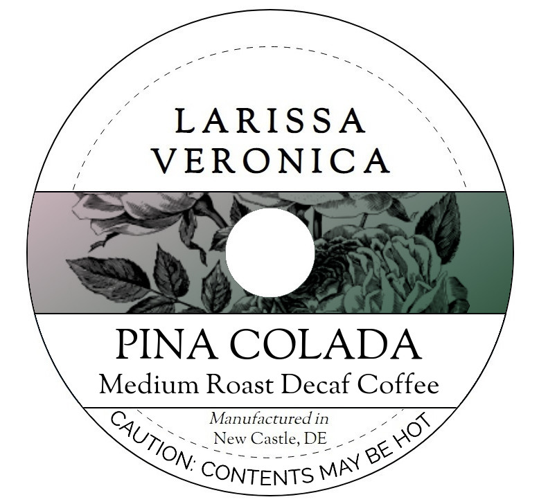Pina Colada Medium Roast Decaf Coffee <BR>(Single Serve K-Cup Pods)
