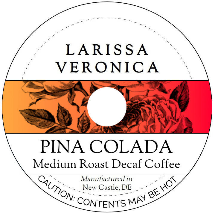 Pina Colada Medium Roast Decaf Coffee <BR>(Single Serve K-Cup Pods)