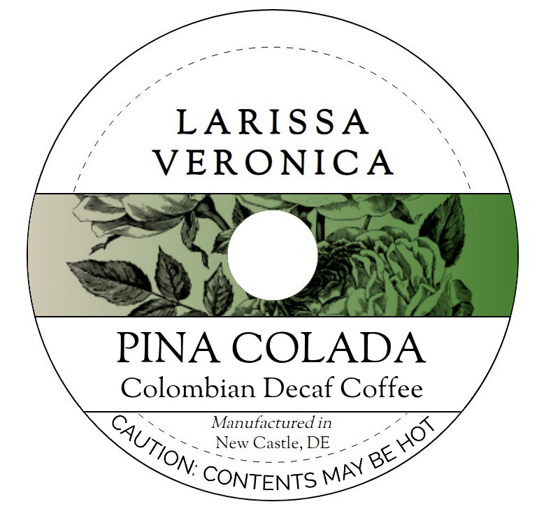 Pina Colada Colombian Decaf Coffee <BR>(Single Serve K-Cup Pods)