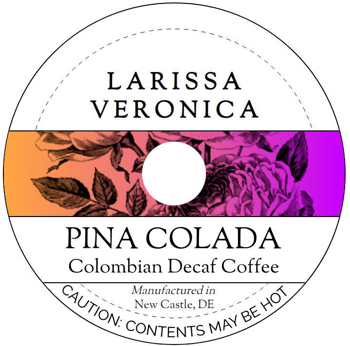 Pina Colada Colombian Decaf Coffee <BR>(Single Serve K-Cup Pods)