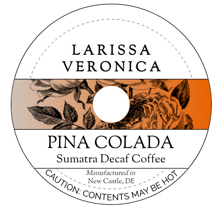 Pina Colada Sumatra Decaf Coffee <BR>(Single Serve K-Cup Pods)
