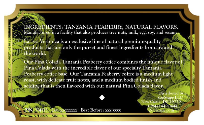 Pina Colada Tanzania Peaberry Coffee <BR>(Single Serve K-Cup Pods)