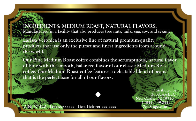 Pine Medium Roast Coffee <BR>(Single Serve K-Cup Pods)