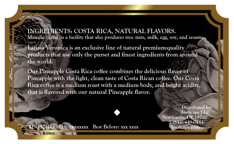 Pineapple Costa Rica Coffee <BR>(Single Serve K-Cup Pods)