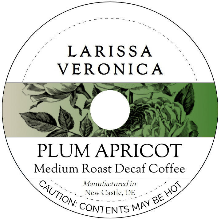 Plum Apricot Medium Roast Decaf Coffee <BR>(Single Serve K-Cup Pods)