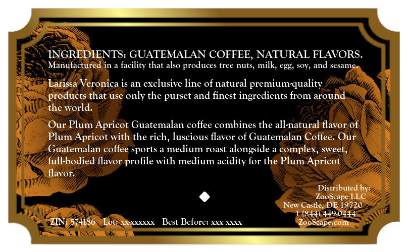 Plum Apricot Guatemalan Coffee <BR>(Single Serve K-Cup Pods)
