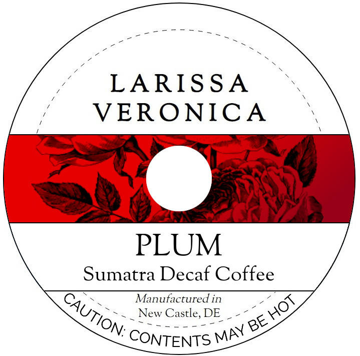 Plum Sumatra Decaf Coffee <BR>(Single Serve K-Cup Pods)