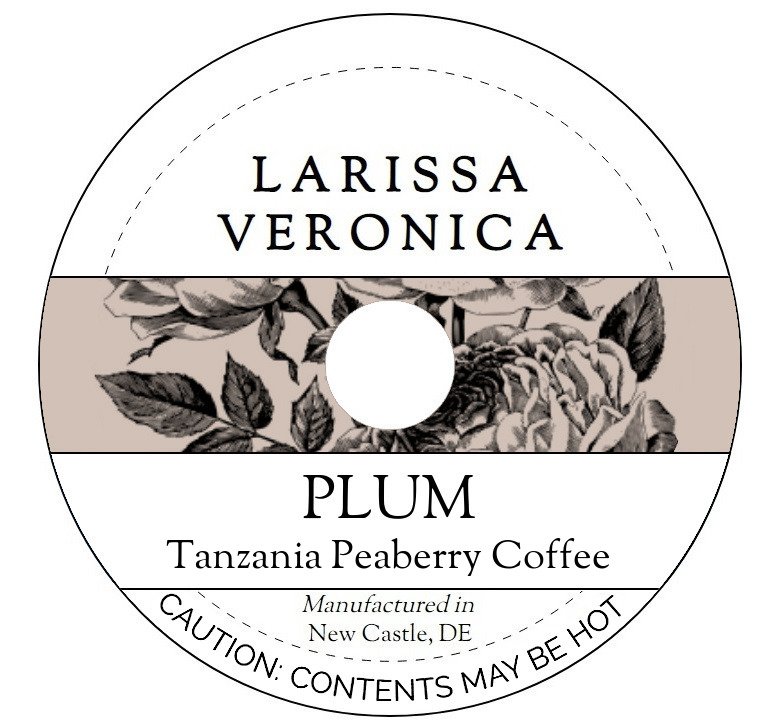 Plum Tanzania Peaberry Coffee <BR>(Single Serve K-Cup Pods)