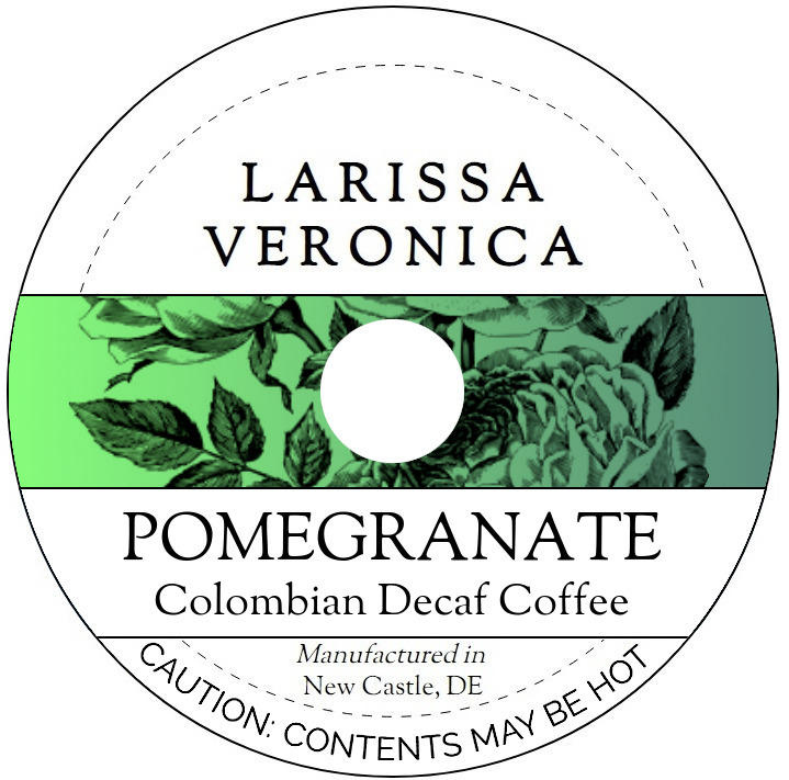 Pomegranate Colombian Decaf Coffee <BR>(Single Serve K-Cup Pods)