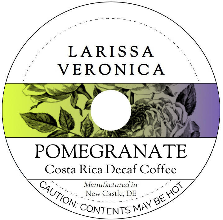 Pomegranate Costa Rica Decaf Coffee <BR>(Single Serve K-Cup Pods)