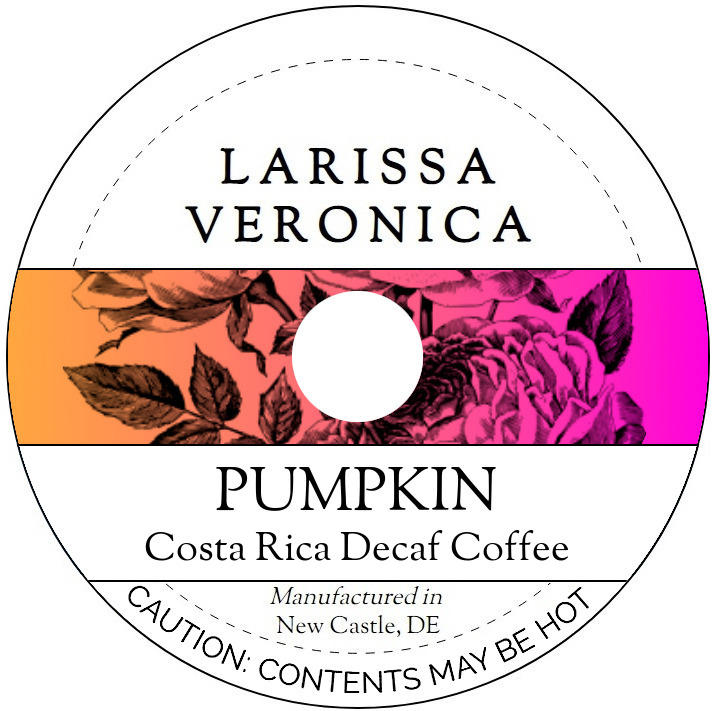 Pumpkin Costa Rica Decaf Coffee <BR>(Single Serve K-Cup Pods)