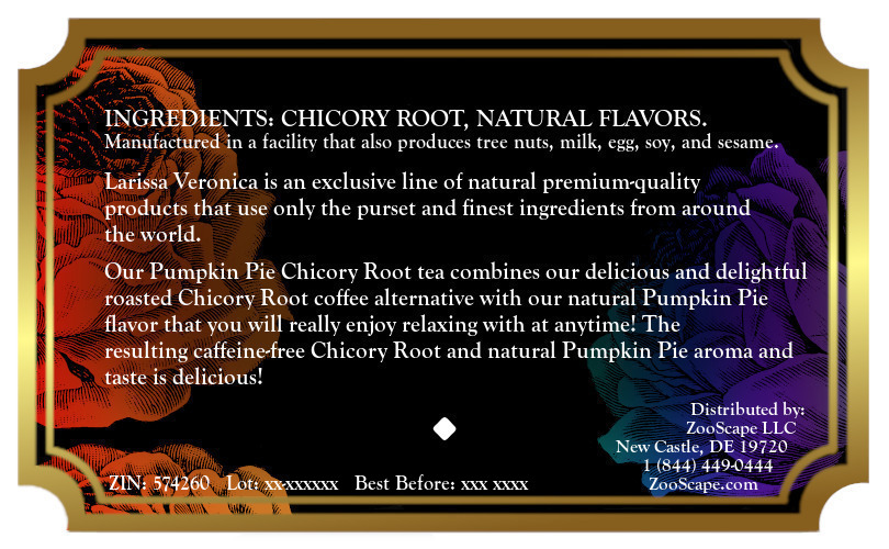Pumpkin Pie Chicory Root Tea <BR>(Single Serve K-Cup Pods)